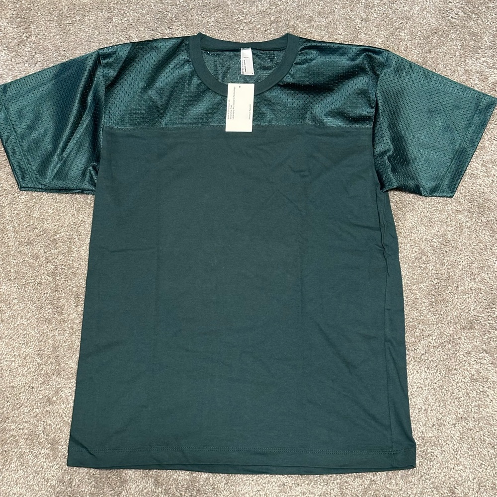 American Apparel Men’s Mesh T-Shirt Green Size S
